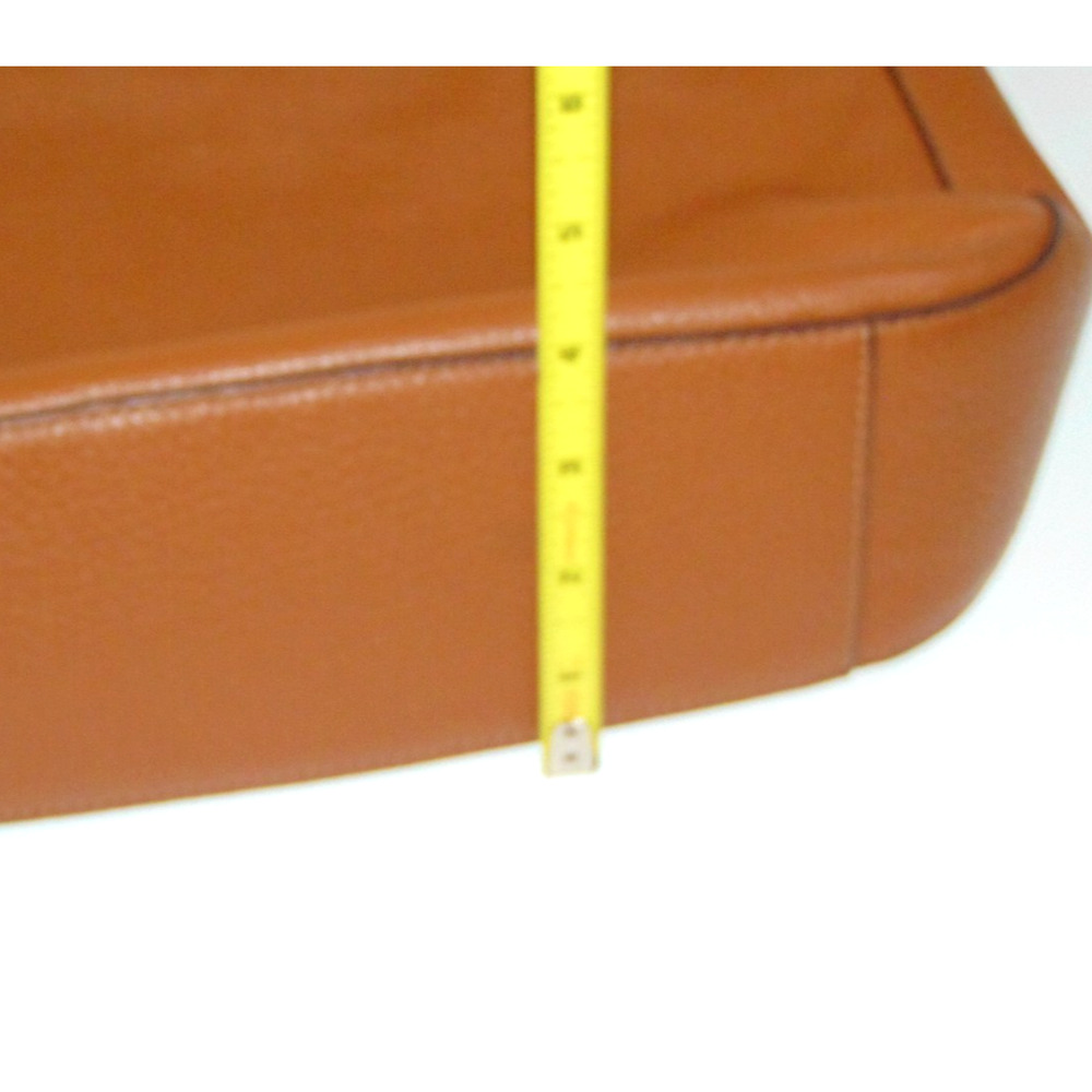 Kate Spade New York Pebbled Leather Medium Crossbody Bag Cognac Luggage Gold Zip - Picture 10 of 10